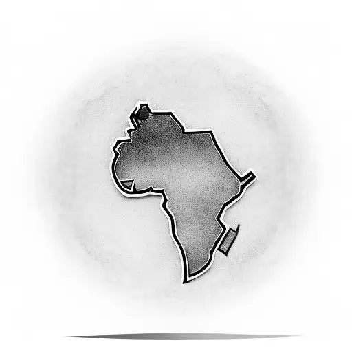 A football player scoring a goal with a map of Ethiopia in the background tattoo design idea