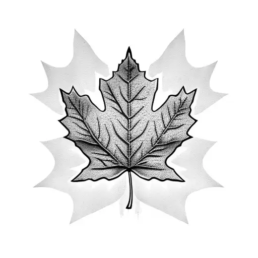 Maple Leaf tattoo design idea