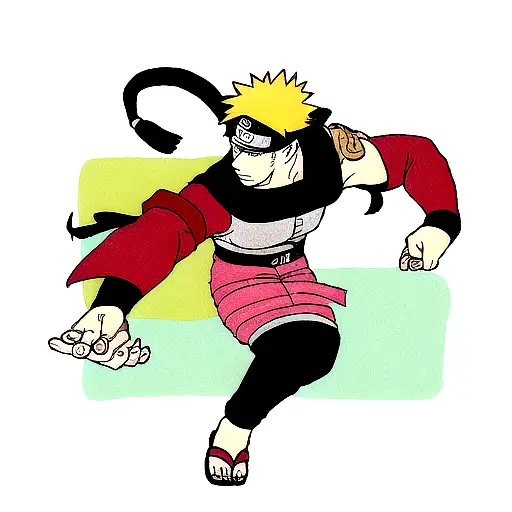 Naruto sleeve right arm tattoo design idea