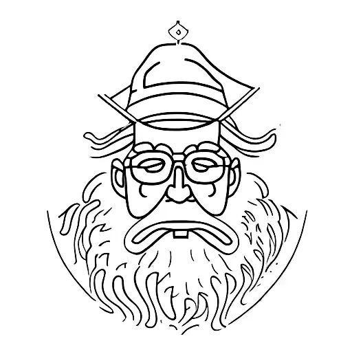 in memory of dead grandfather tattoo design idea