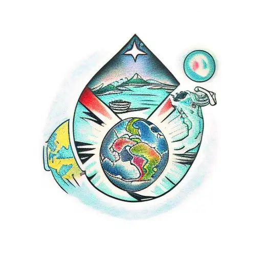 mother earth  tattoo design idea