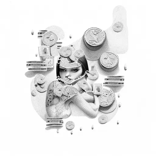 money drugs and women  tattoo design idea