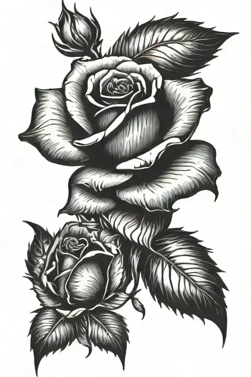 whittered burning rose tattoo tattoo design idea