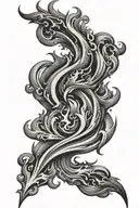 FIRE FLAME tattoo design idea