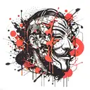 anonymous tattoo design idea