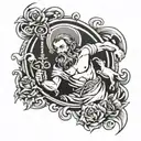 st. Christopher  tattoo design idea