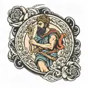 st. Christopher  tattoo design idea