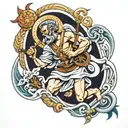 st. Christopher  tattoo design idea