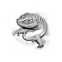 reptile tattoo design idea