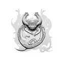 reptile tattoo design idea