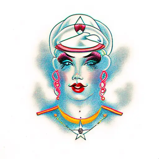 modeling and sewing mannequin tattoo design idea