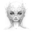 sewing mannequin tattoo design idea