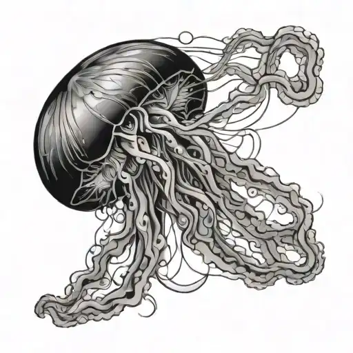 Sicilian trinacria jellyfish tattoo design idea