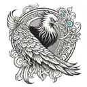 Never give up on your dreams, always rise as a phoenix tattoo design idea