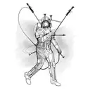 Sagittarius, electric engineering  tattoo design idea