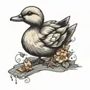 duckling tattoo design idea