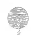 Willow tree tattoo design idea