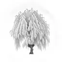 Willow tree tattoo design idea