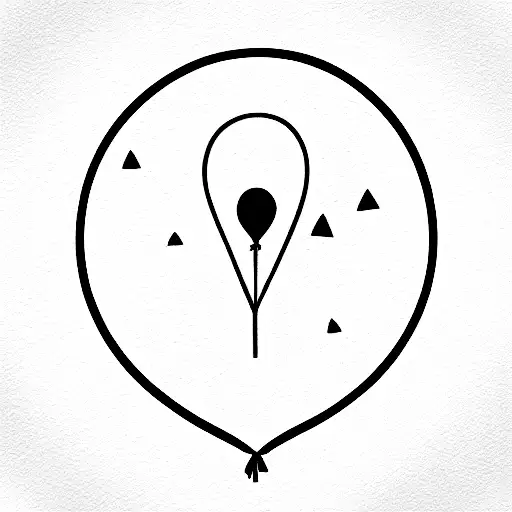 balloon tattoo design idea