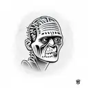 Frankenstein tattoo design idea