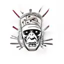 Frankenstein tattoo design idea
