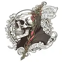 If I am killed for simply living, let death be kinder than man text tattoo design idea