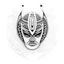 Maori manaia symbol and a jack playing piece tattoo design idea