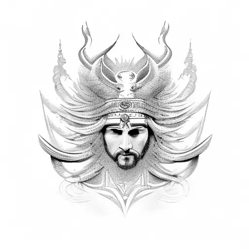 create an image from the Bible verse Psalm chapter 23 tattoo design idea