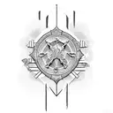 create an image from the Bible verse Psalm chapter 23 tattoo design idea