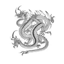dragon scorpion  tattoo design idea