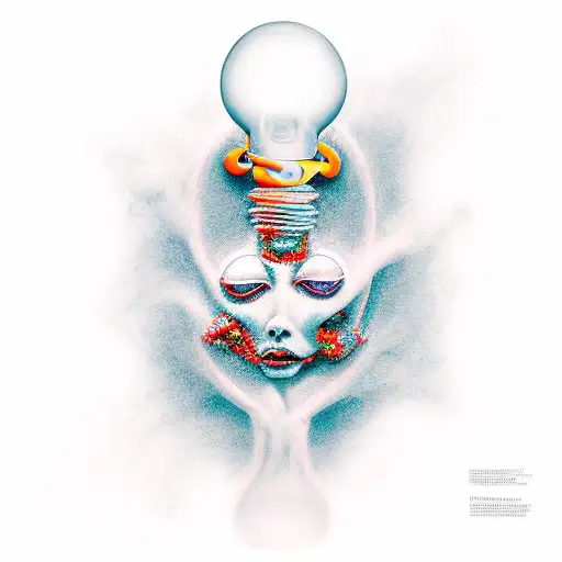 the fusion of strength with the mind, embodying the right balance between pumping the body and pumping power tattoo design idea