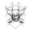 batman dark night logo tattoo design idea