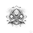 great slingshot  tattoo design idea