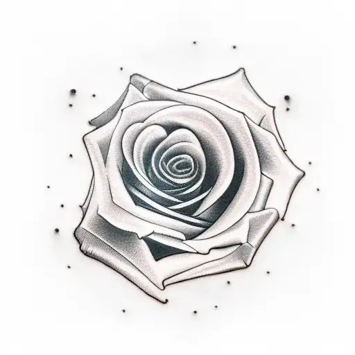 rose with cursive signatur in teh middle. July 26th 1995 dat underneath. Fingerprints bearby tattoo design idea