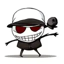 jack skellington wearing flat cap tattoo design idea