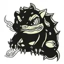 bulbasaur Smokeing Joint tattoo design idea