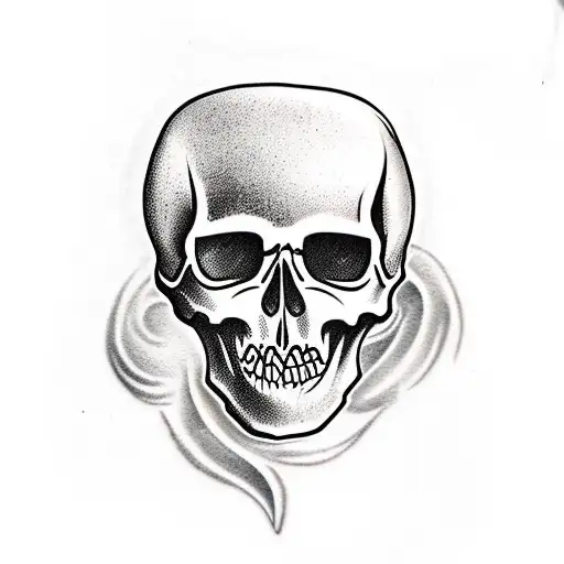 melting skull tattoos