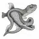 moray eel tattoo design idea