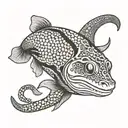 moray eel tattoo design idea