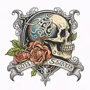 suicidal thoughts tattoo design idea