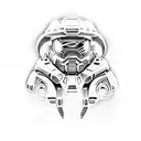 Master Chief and a Bunny  tattoo design idea