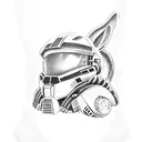 Master Chief and a Bunny  tattoo design idea