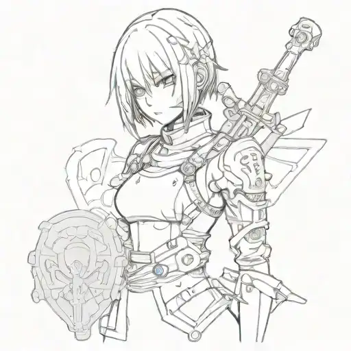 nier automata tattoo design idea