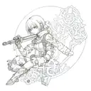 nier automata tattoo design idea
