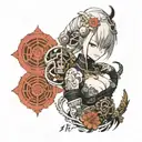 nier automata tattoo design idea