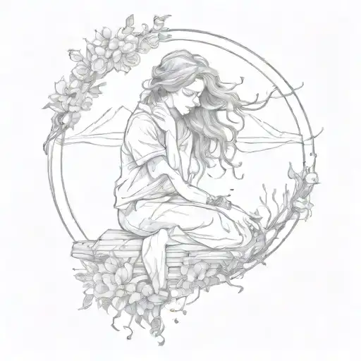 loneliness after a relationship tattoo design idea