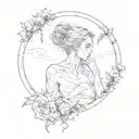 loneliness after a relationship tattoo design idea