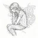 loneliness after a relationship tattoo design idea
