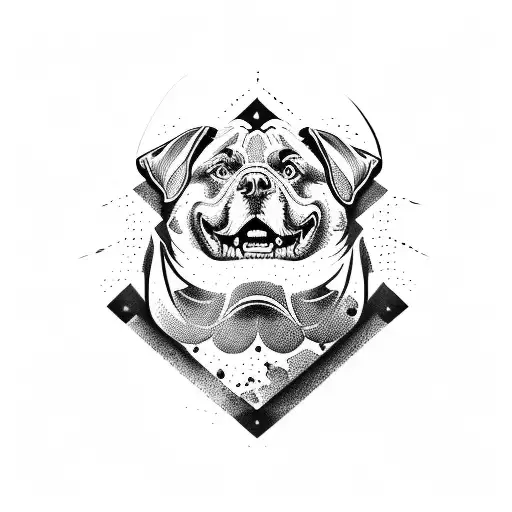  Rottweiler tattoo design idea