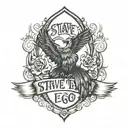 starve the ego feed your soul  tattoo design idea